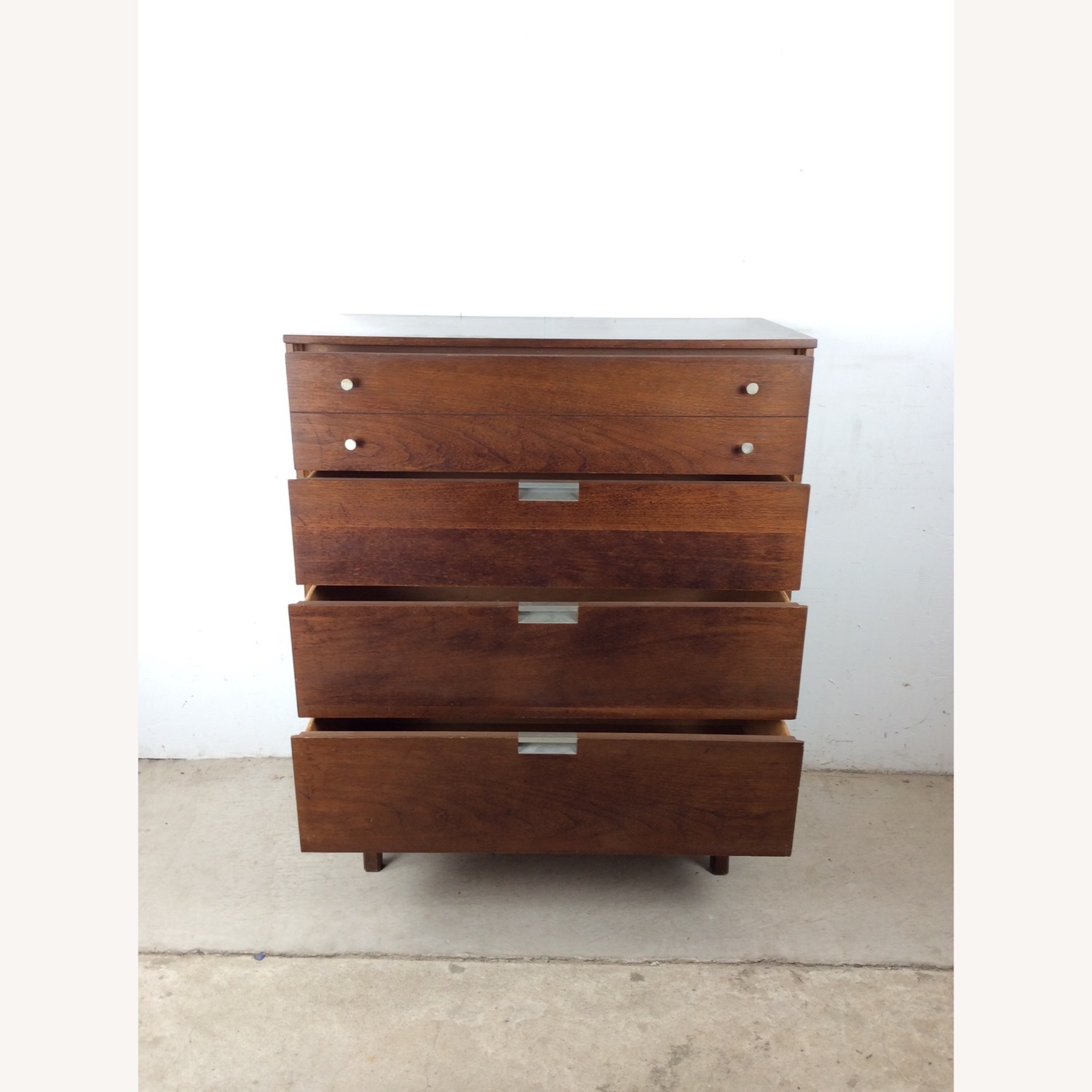 Mid Century Highboy Dresser with 4 Drawers  - image-17