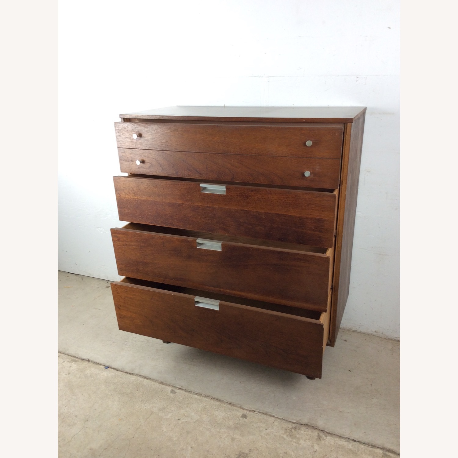 Mid Century Highboy Dresser with 4 Drawers  - image-18