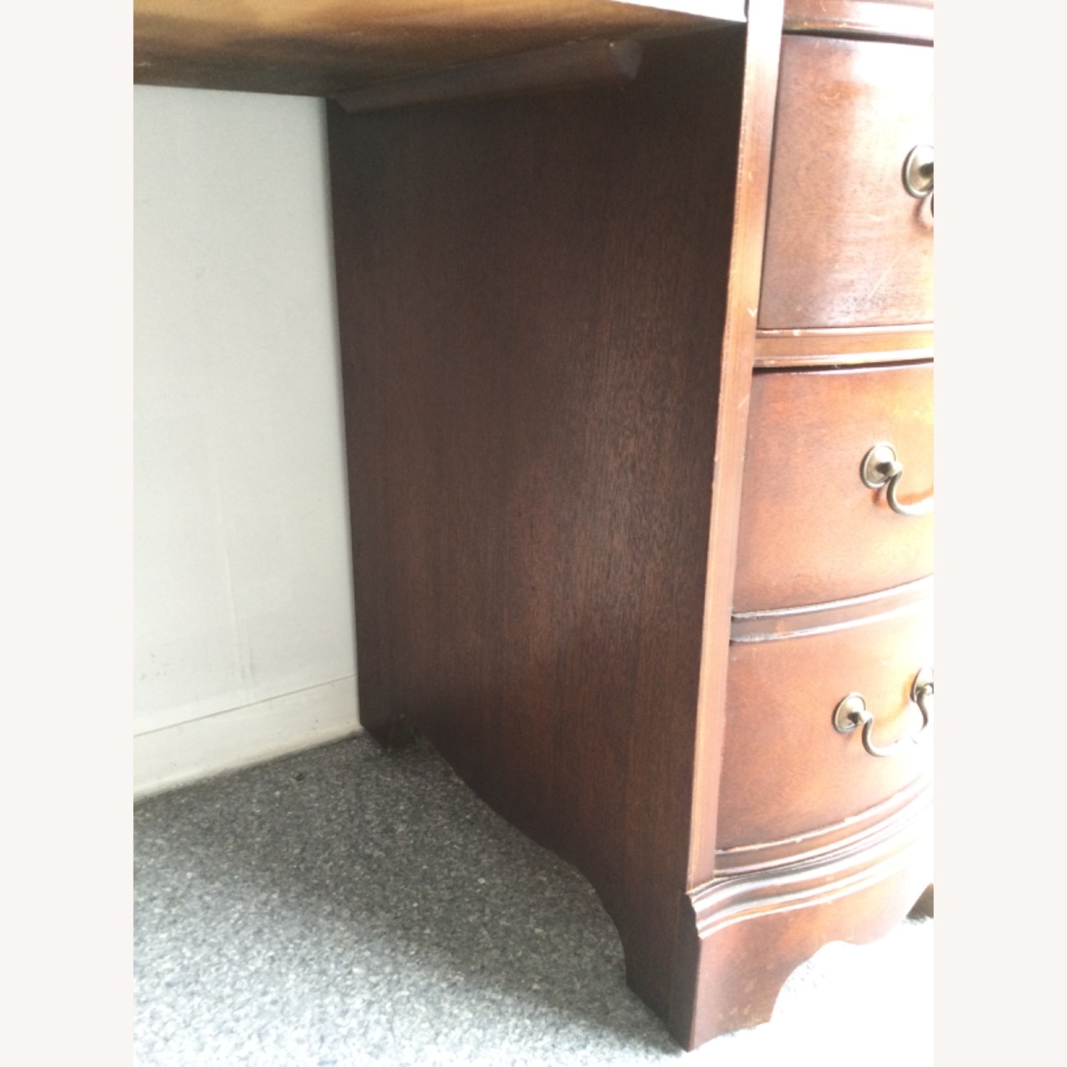 Mid Century Federal Style Writing Desk W 7 Drawers - image-22