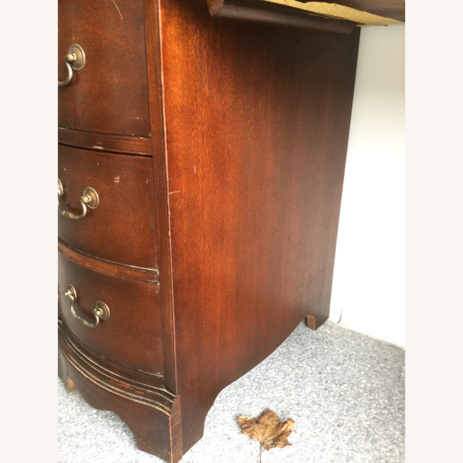 Mid Century Federal Style Writing Desk W 7 Drawers - image-23