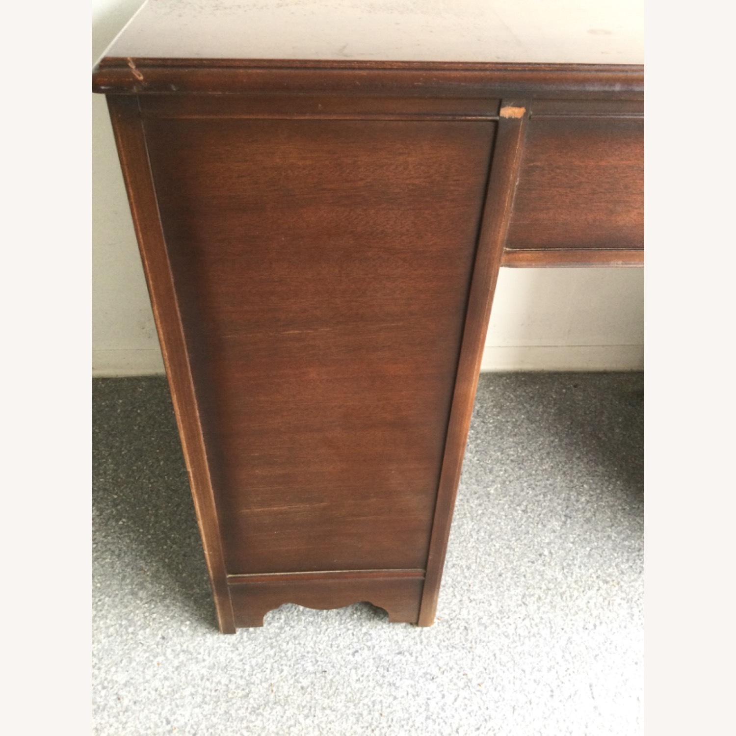 Mid Century Federal Style Writing Desk W 7 Drawers - image-16