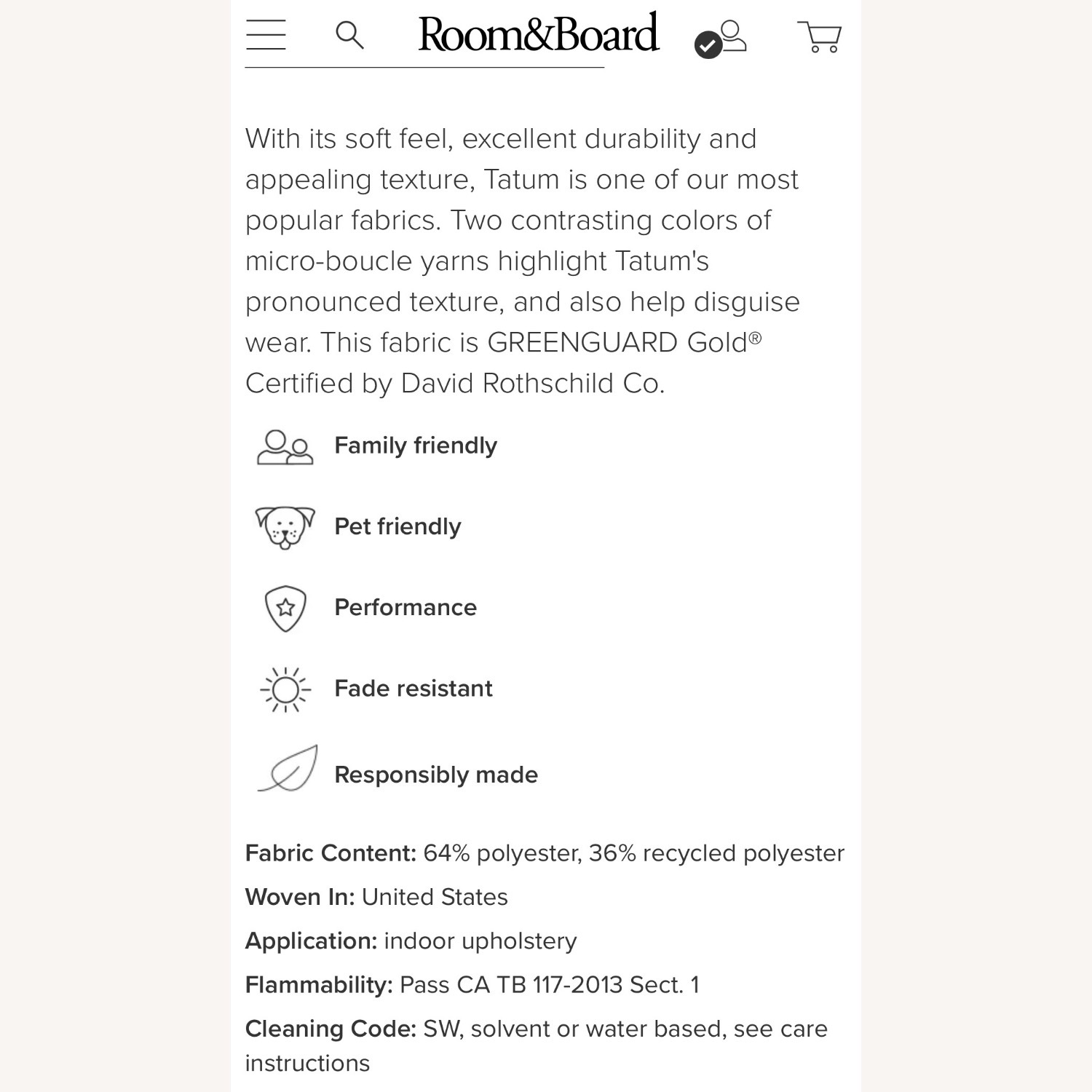 Room & Board Sterling Chaise Lounge - image-8