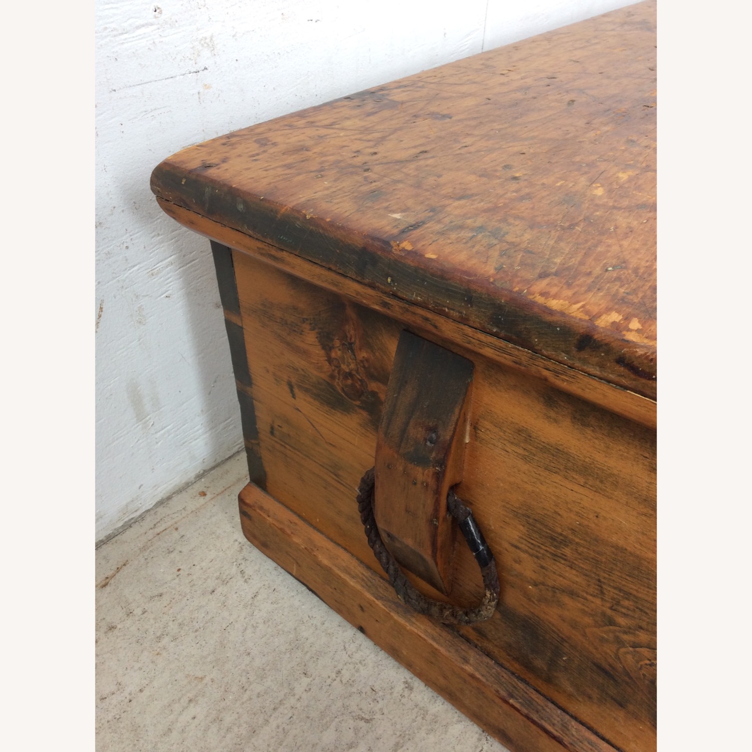 Antique Primitive Trunk with Dovetailed Joinery - image-13