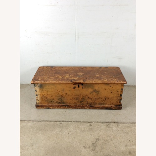 Used Antique Primitive Trunk with Dovetailed Joinery for sale on AptDeco