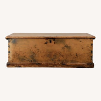Antique Primitive Trunk with Dovetailed Joinery