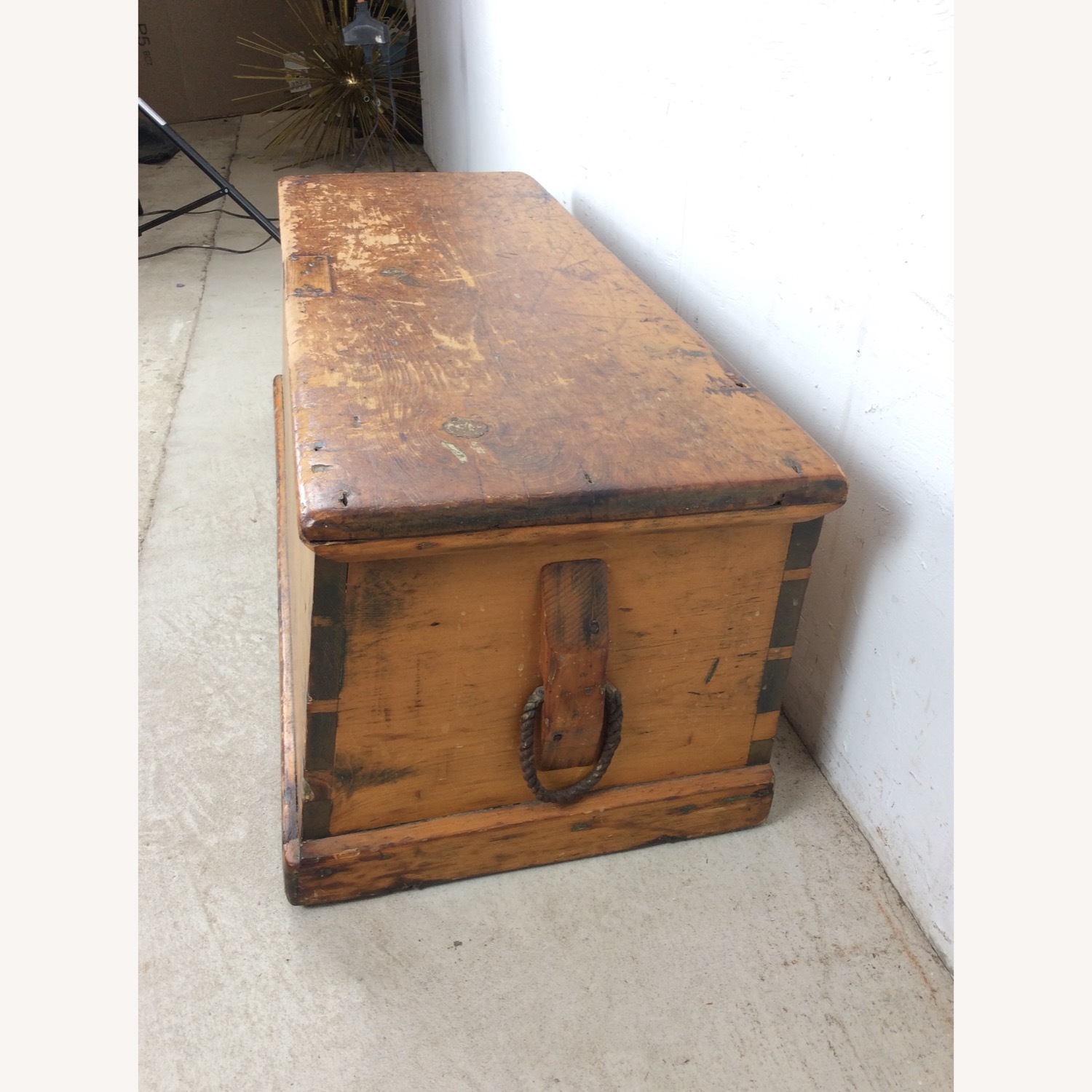 Antique Primitive Trunk with Dovetailed Joinery - image-10
