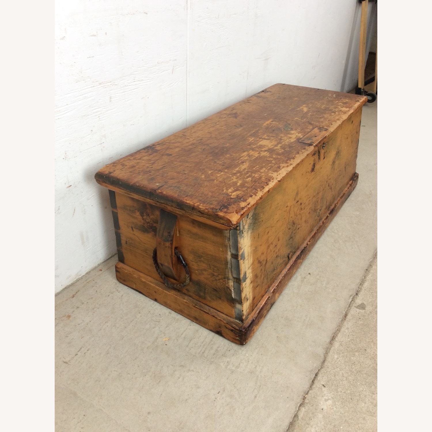 Antique Primitive Trunk with Dovetailed Joinery - image-11