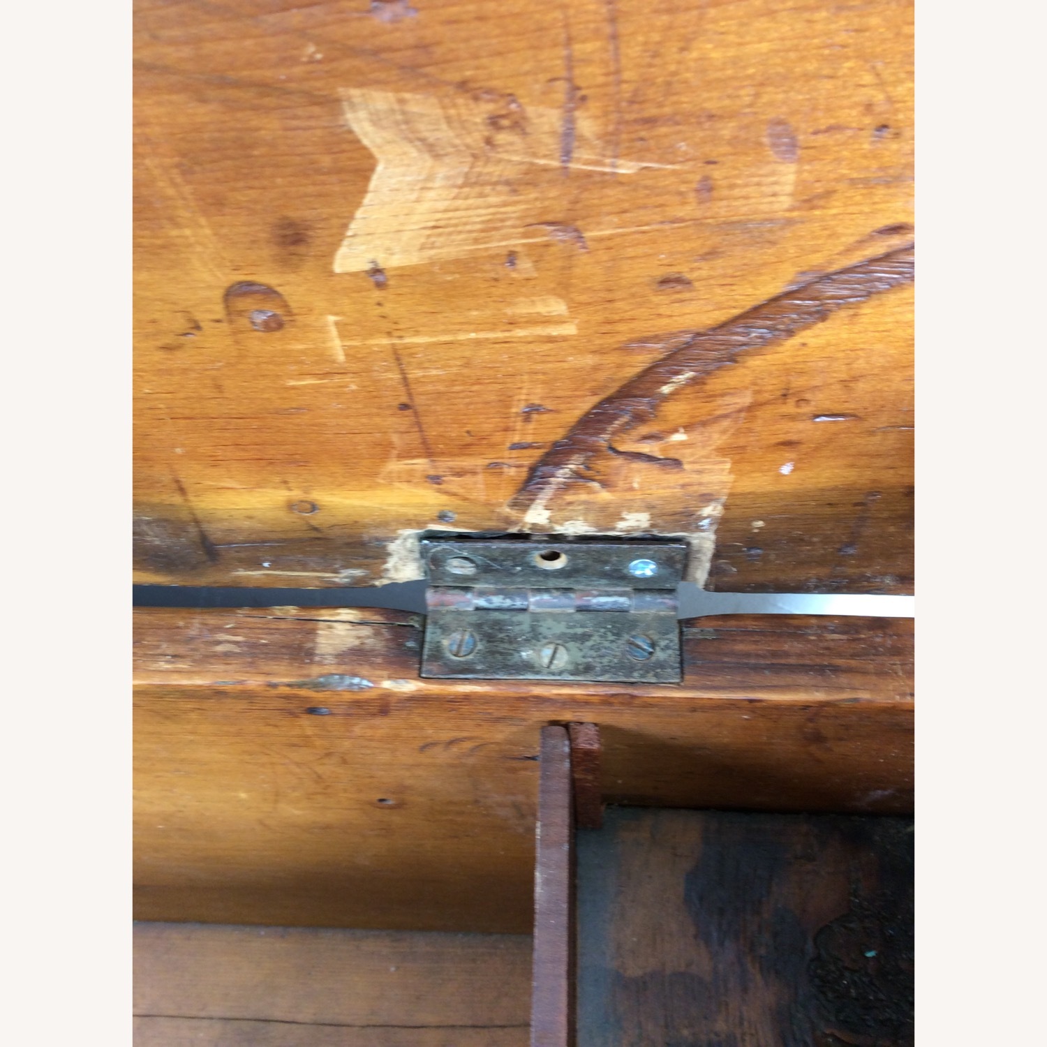 Antique Primitive Trunk with Dovetailed Joinery - image-23