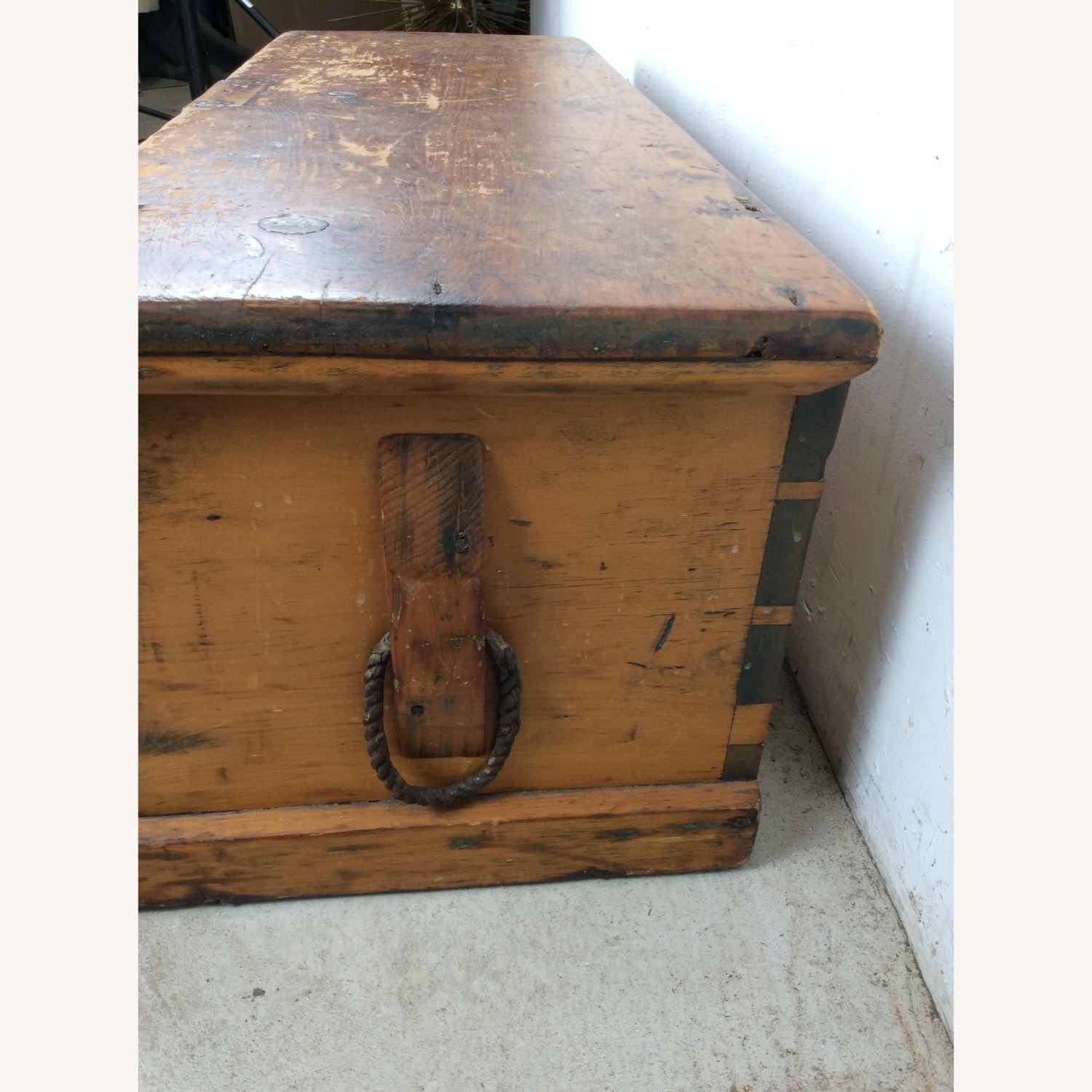Antique Primitive Trunk with Dovetailed Joinery - image-15