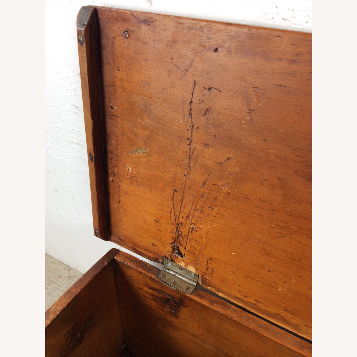 Antique Primitive Trunk with Dovetailed Joinery - image-20