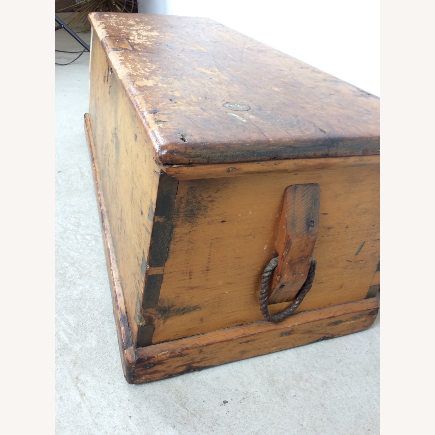 Antique Primitive Trunk with Dovetailed Joinery - image-14