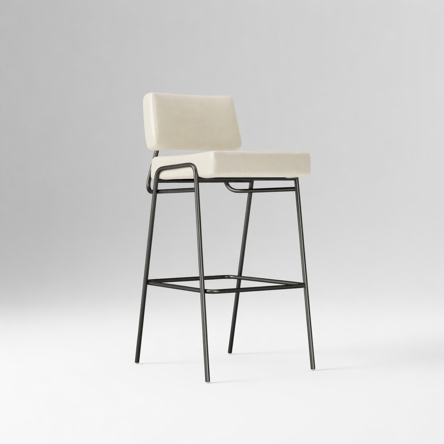 West Elm Wire Frame White Metal Stools - image-5