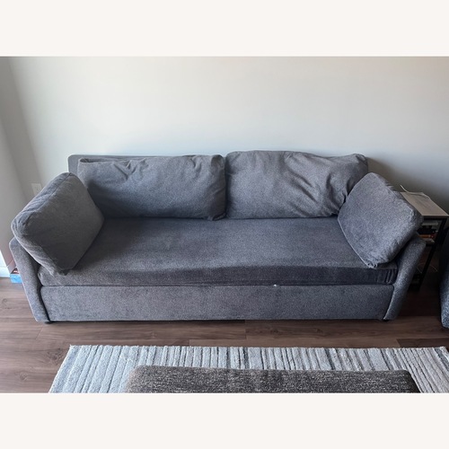 Used Dark Gray Fabric 3+ Seater Sofa for sale on AptDeco