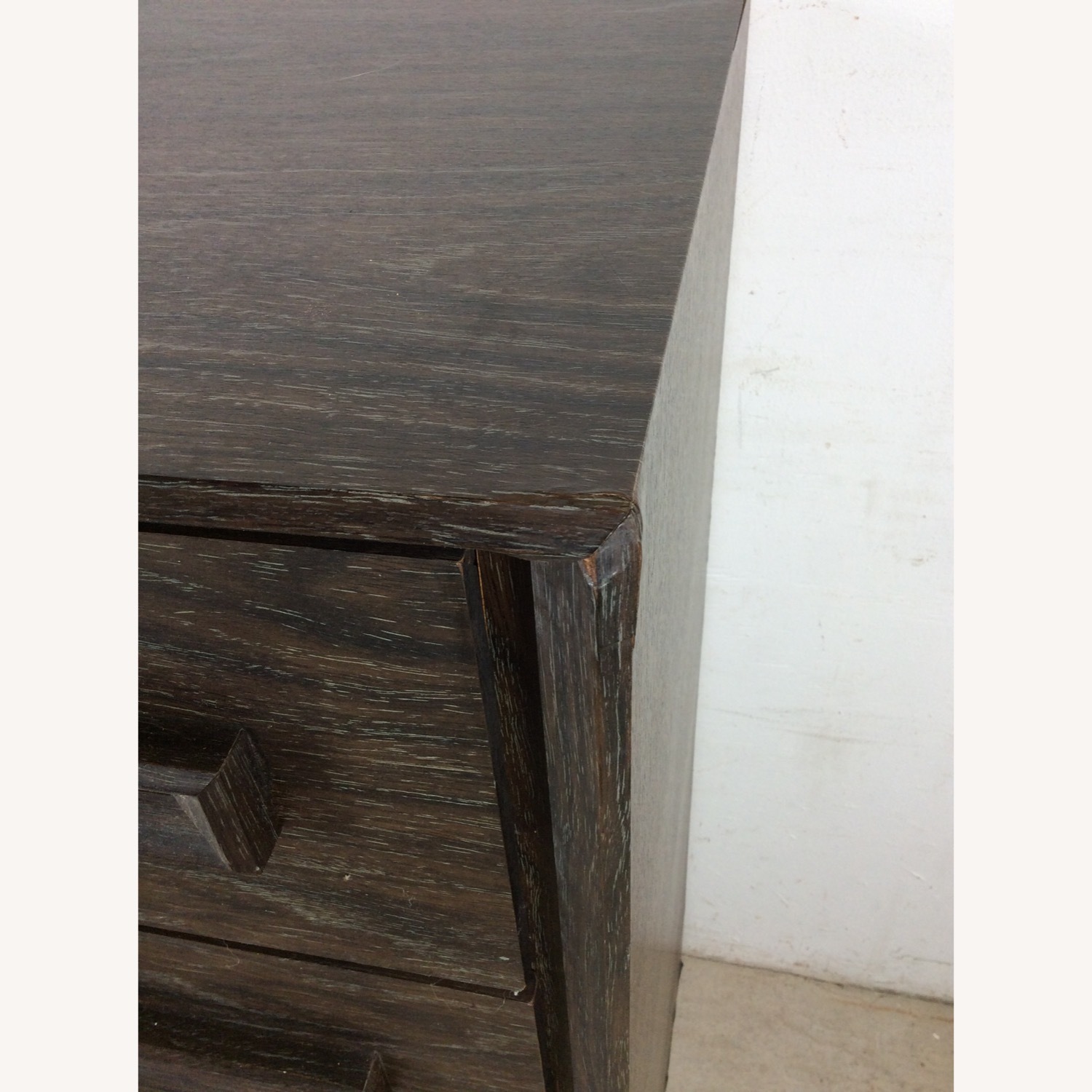 Mid Century Four Drawer Highboy Dresser in Black - image-7