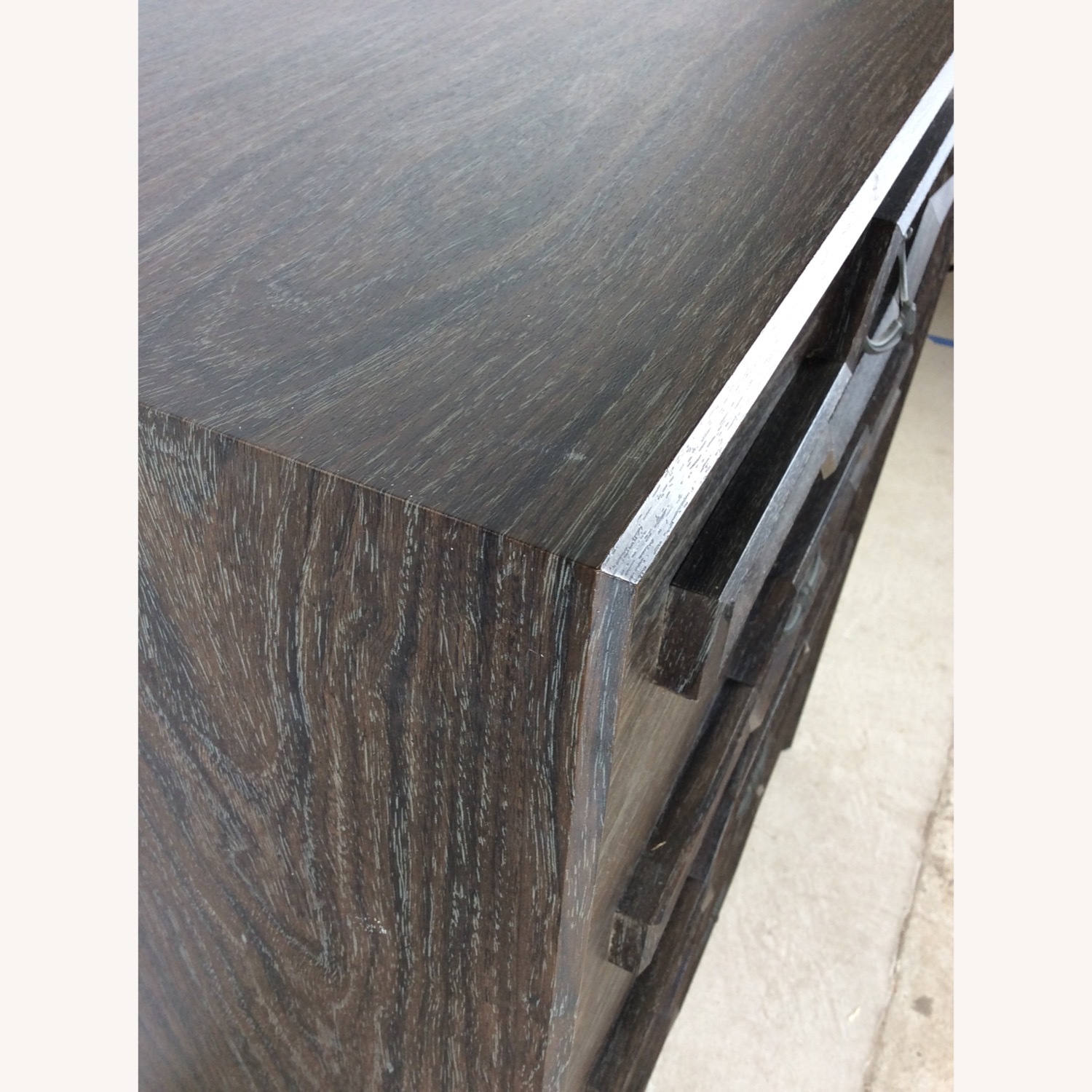 Mid Century Four Drawer Highboy Dresser in Black - image-14