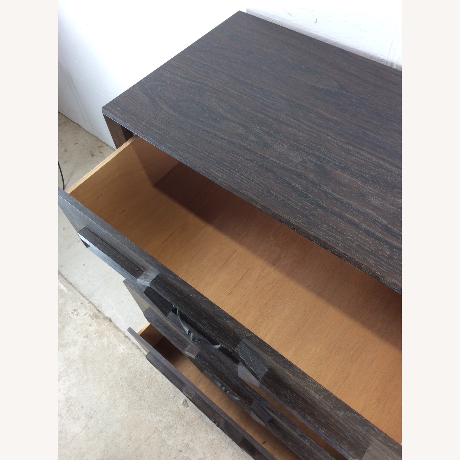 Mid Century Four Drawer Highboy Dresser in Black - image-21