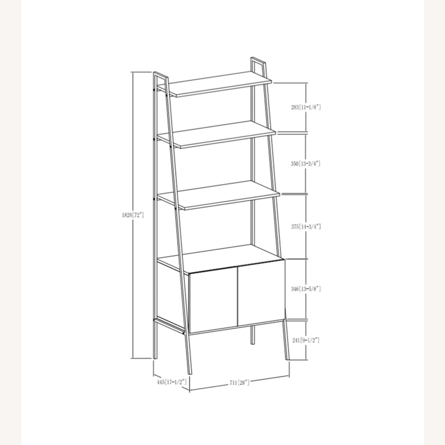 Walker Edison Dark Brown Wood Bookcase - image-6