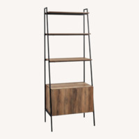 Walker Edison Dark Brown Wood Bookcase