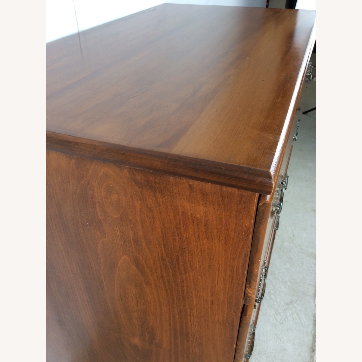 Maple Chest of Four Drawers with Mirror - image-12