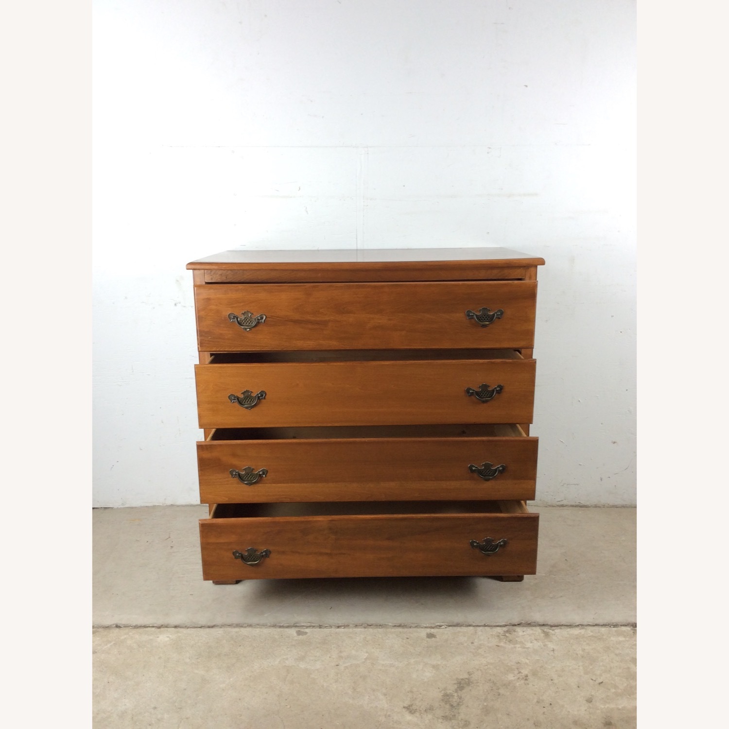 Maple Chest of Four Drawers with Mirror - image-17