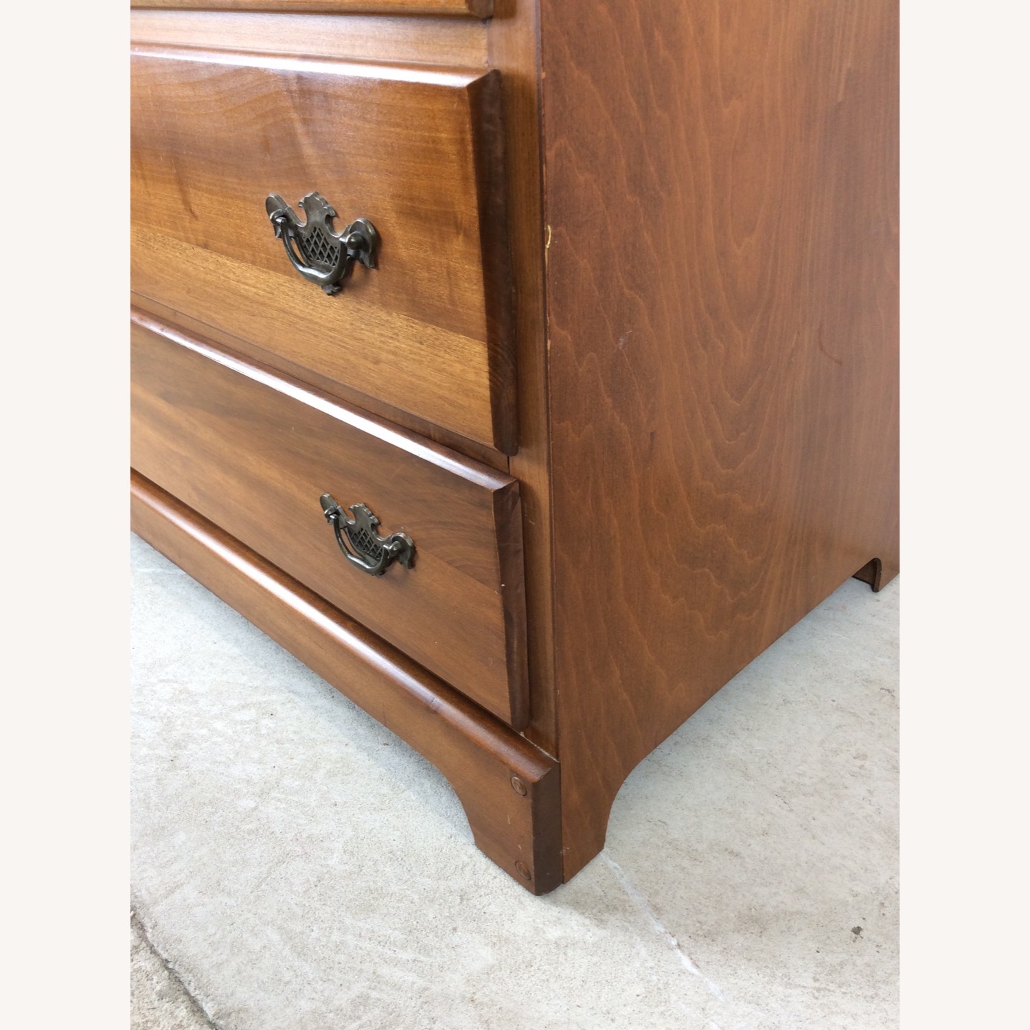 Maple Chest of Four Drawers with Mirror - image-14