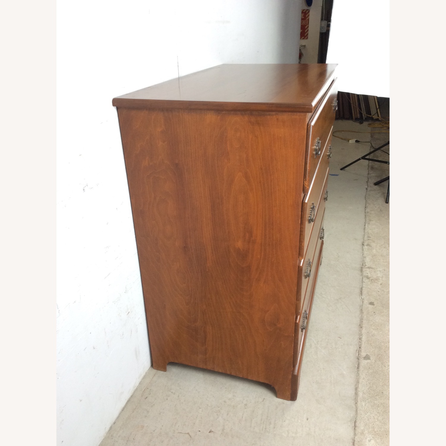 Maple Chest of Four Drawers with Mirror - image-11