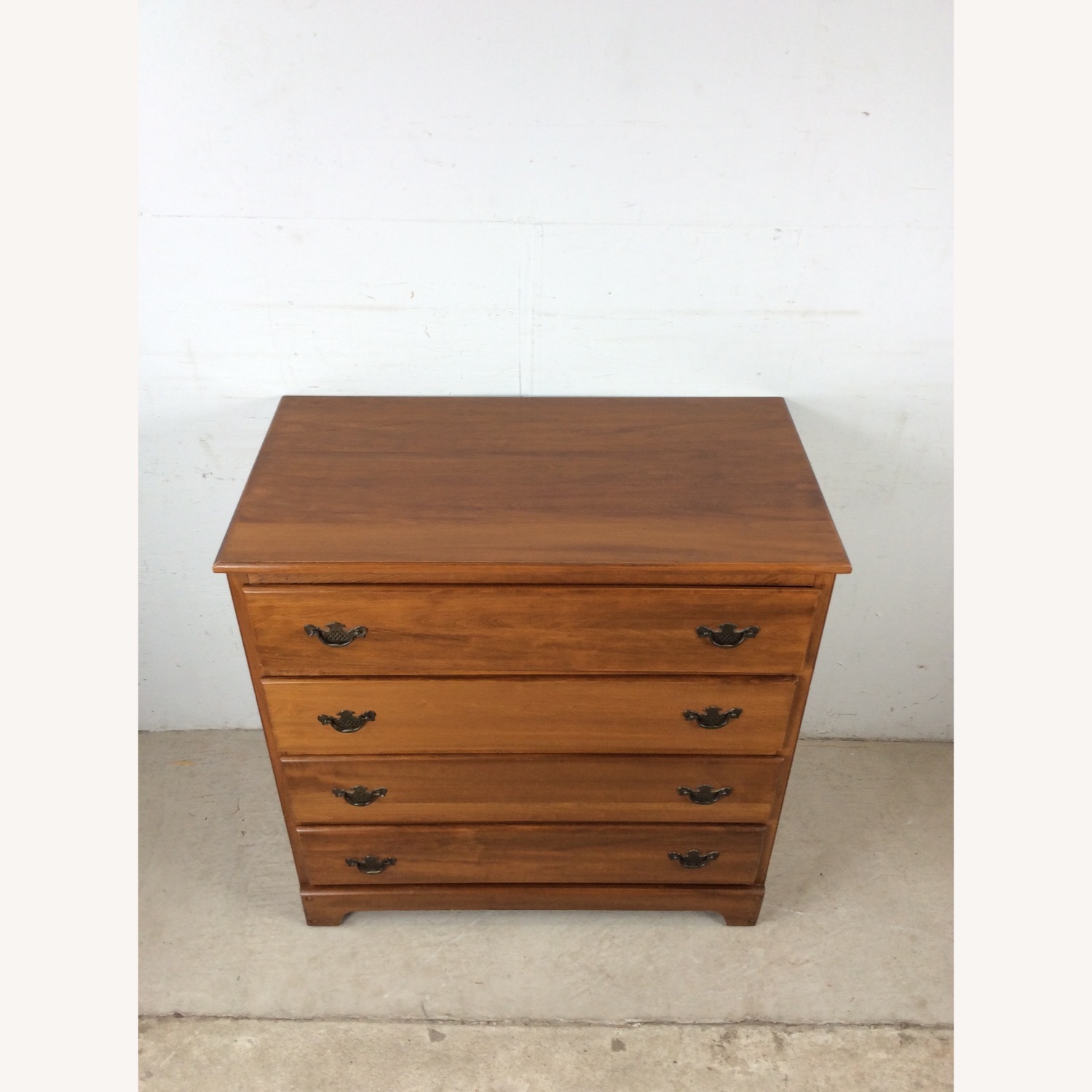 Maple Chest of Four Drawers with Mirror - image-4