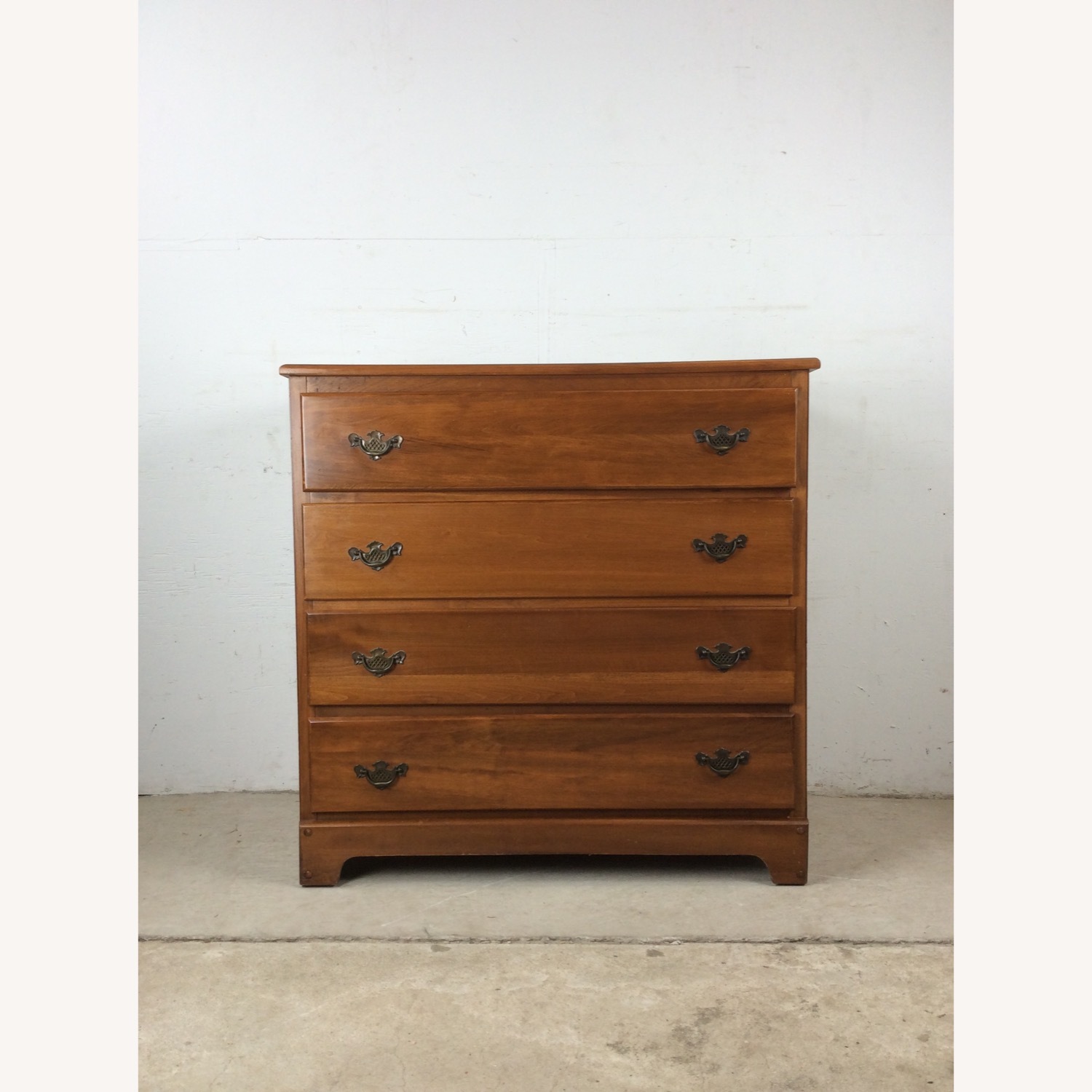 Maple Chest of Four Drawers with Mirror - image-2