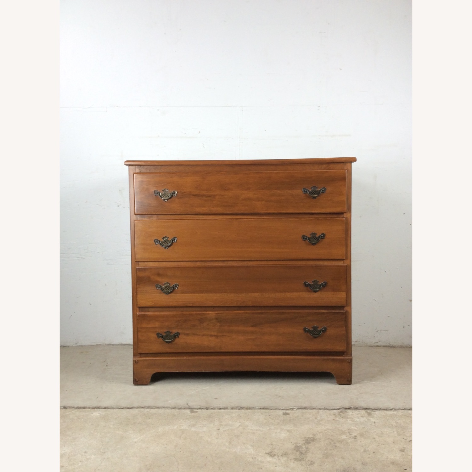 Maple Chest of Four Drawers with Mirror - image-3