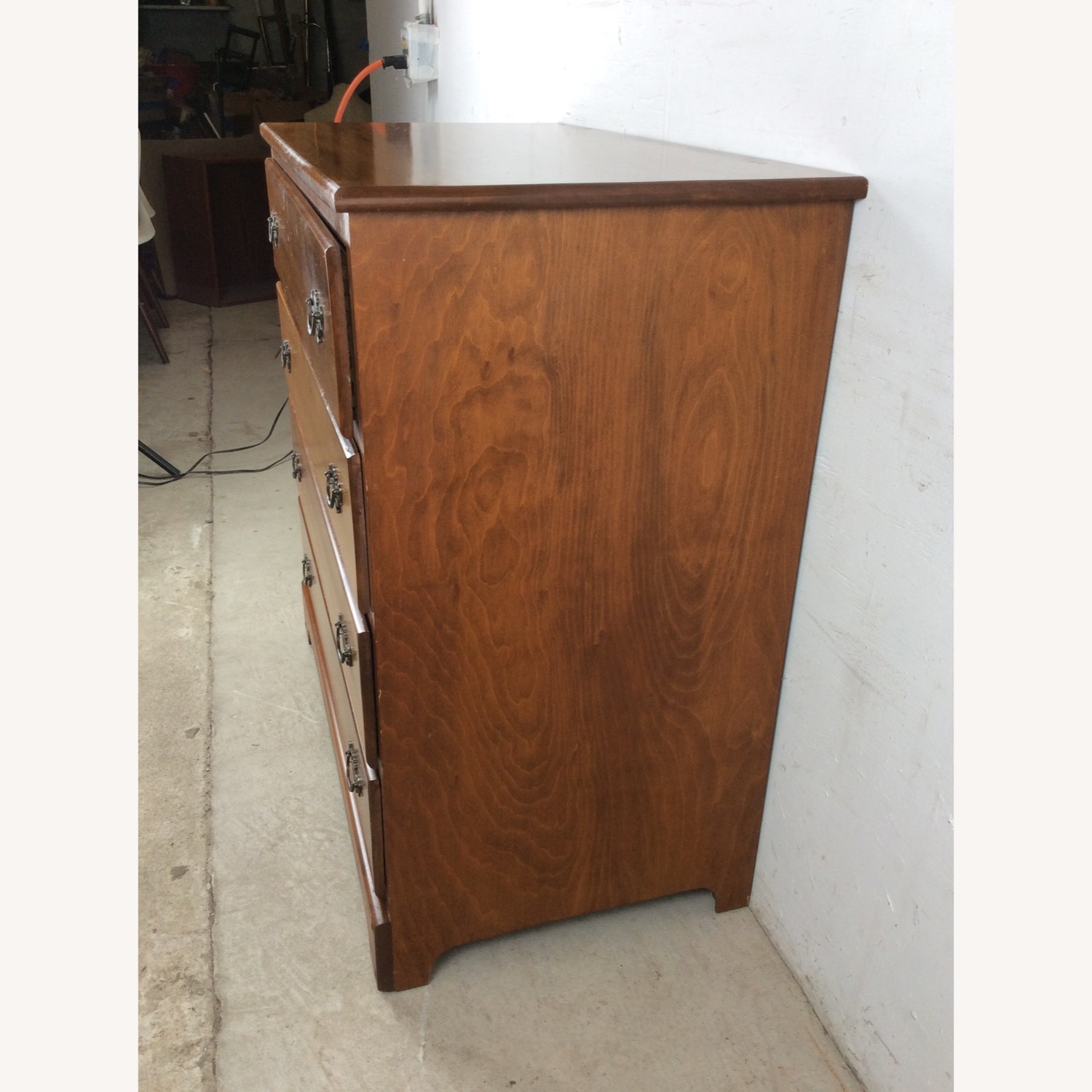 Maple Chest of Four Drawers with Mirror - image-15