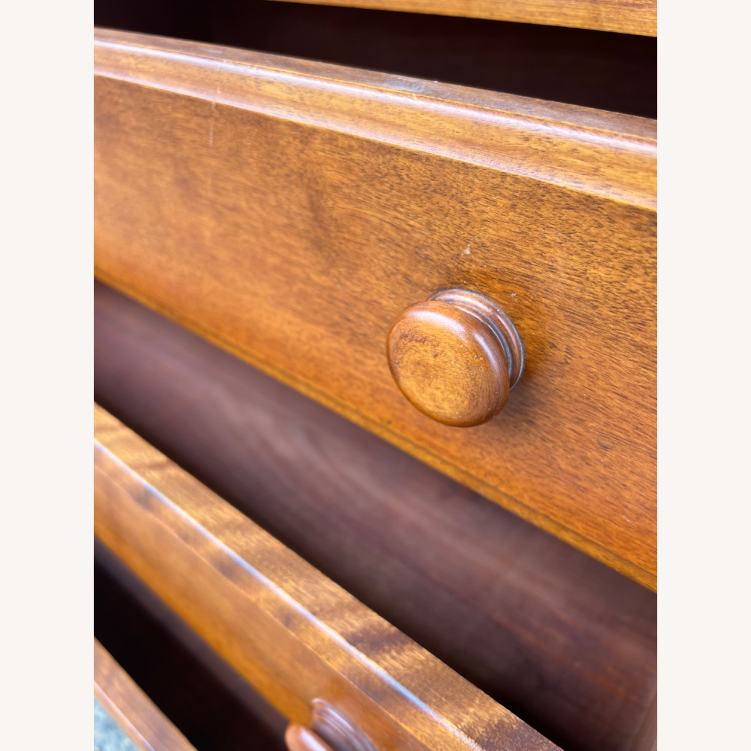 Vintage Drop Front Secretary Desk with 3 Drawers - image-22