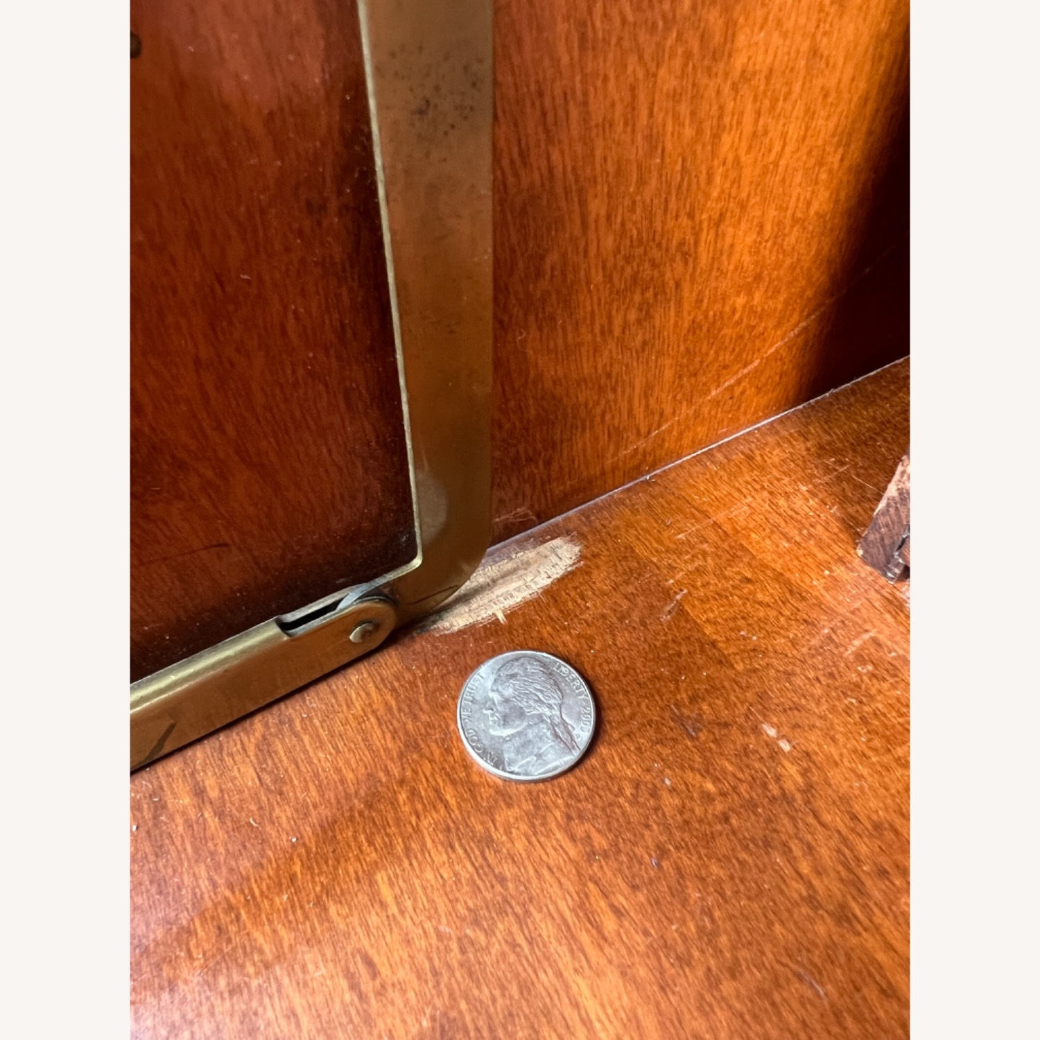 Vintage Drop Front Secretary Desk with 3 Drawers - image-19