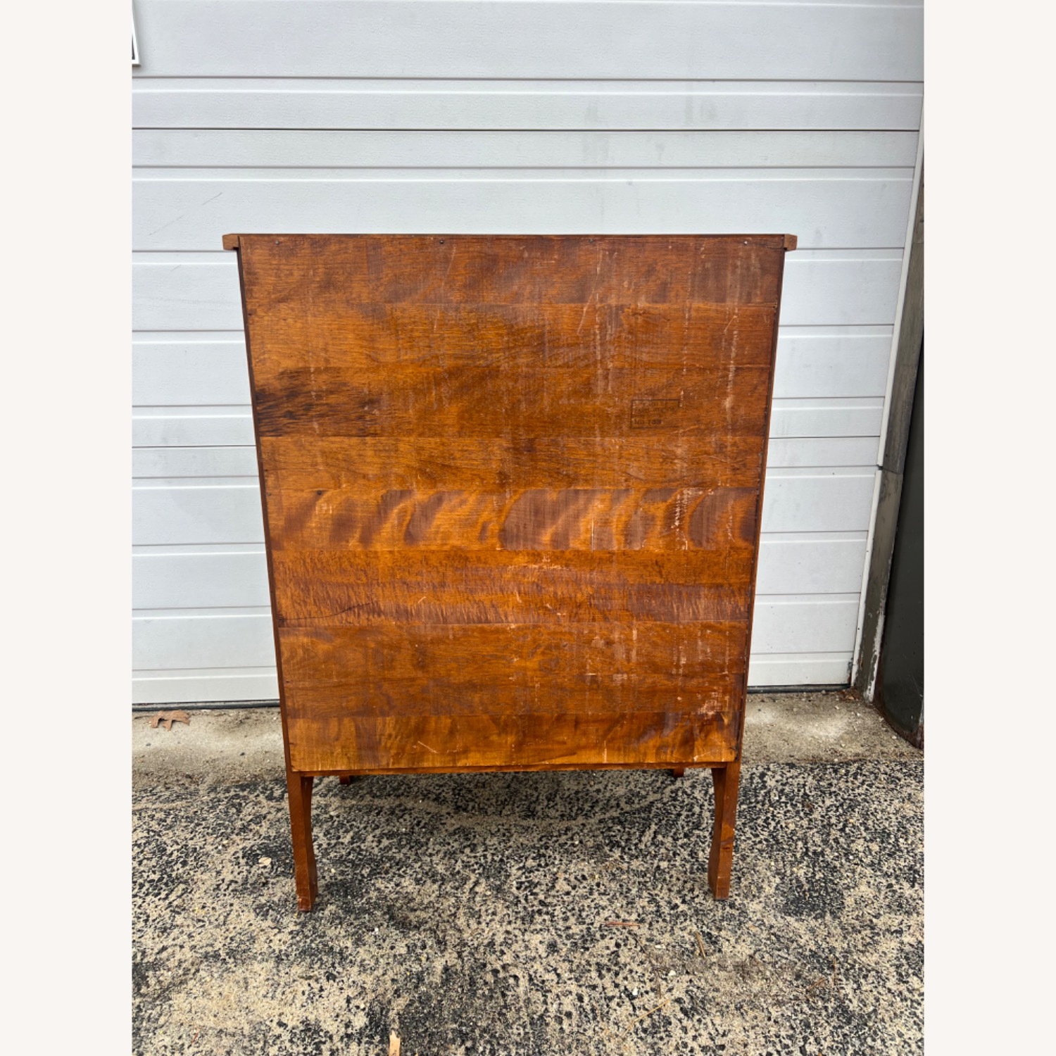 Vintage Drop Front Secretary Desk with 3 Drawers - image-28