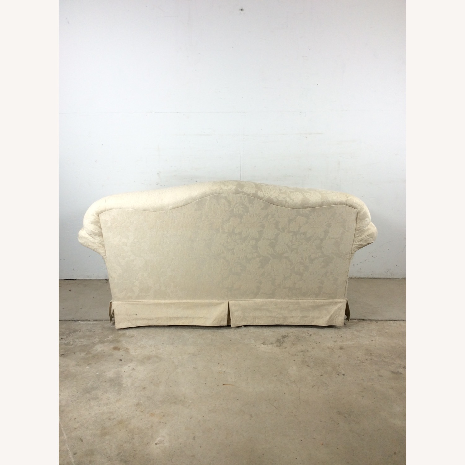 Vintage White Floral Loveseat with Pillows - image-24