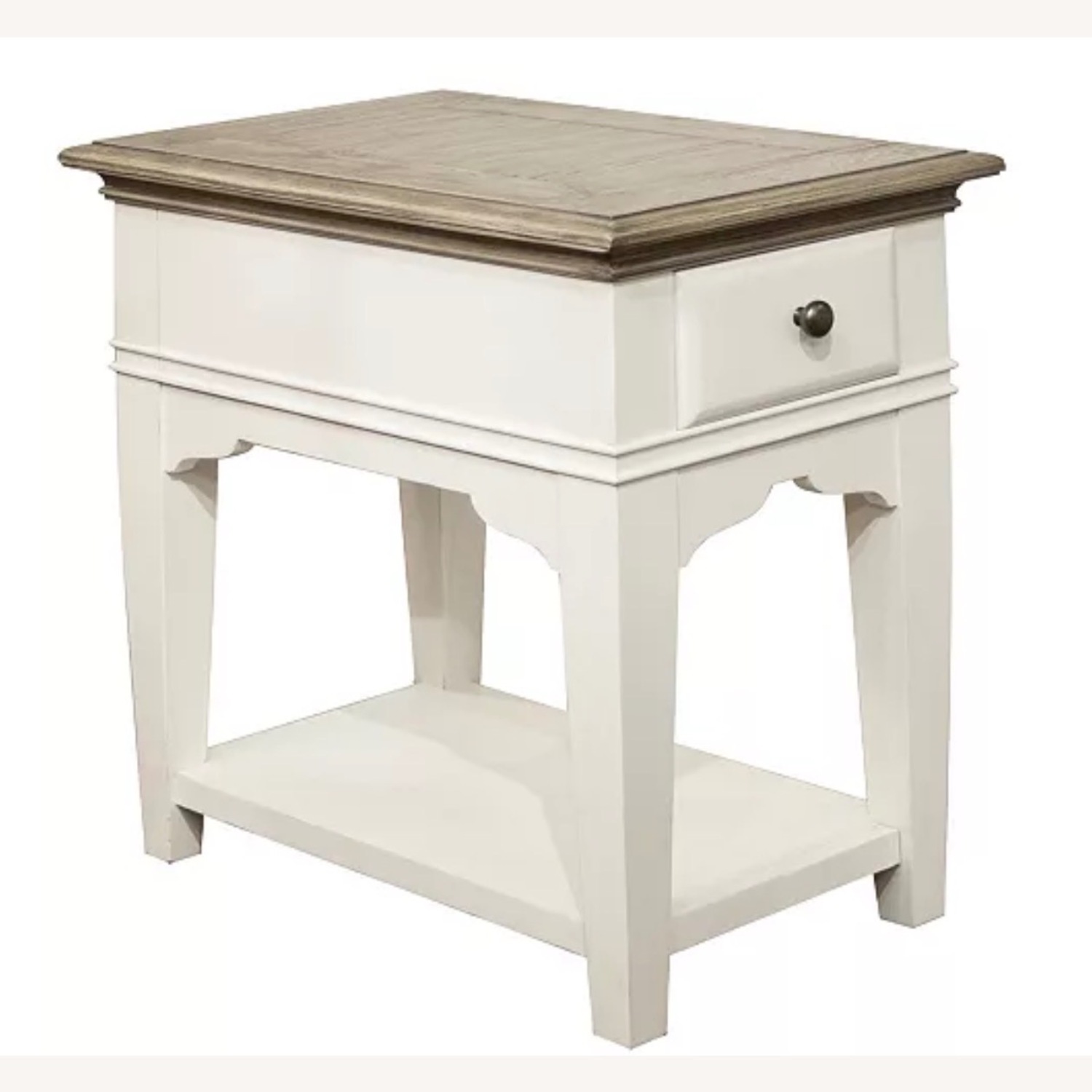 Macy's Myra Light Brown Wood Side Table - image-3