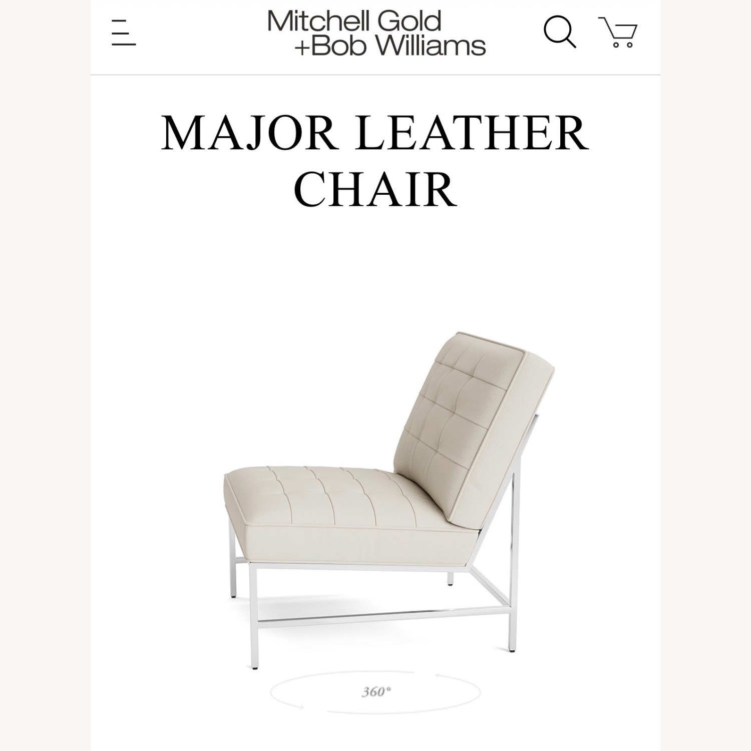 Mitchell Gold + Bob Williams Leather Chair   - image-8