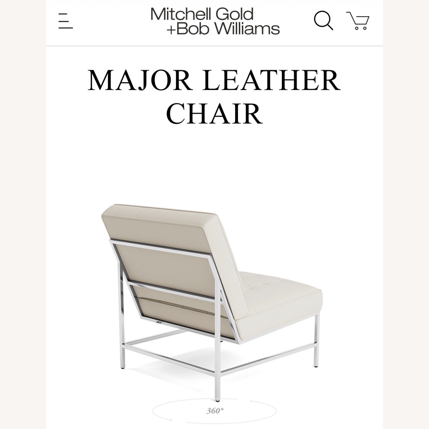 Mitchell Gold + Bob Williams Leather Chair   - image-10
