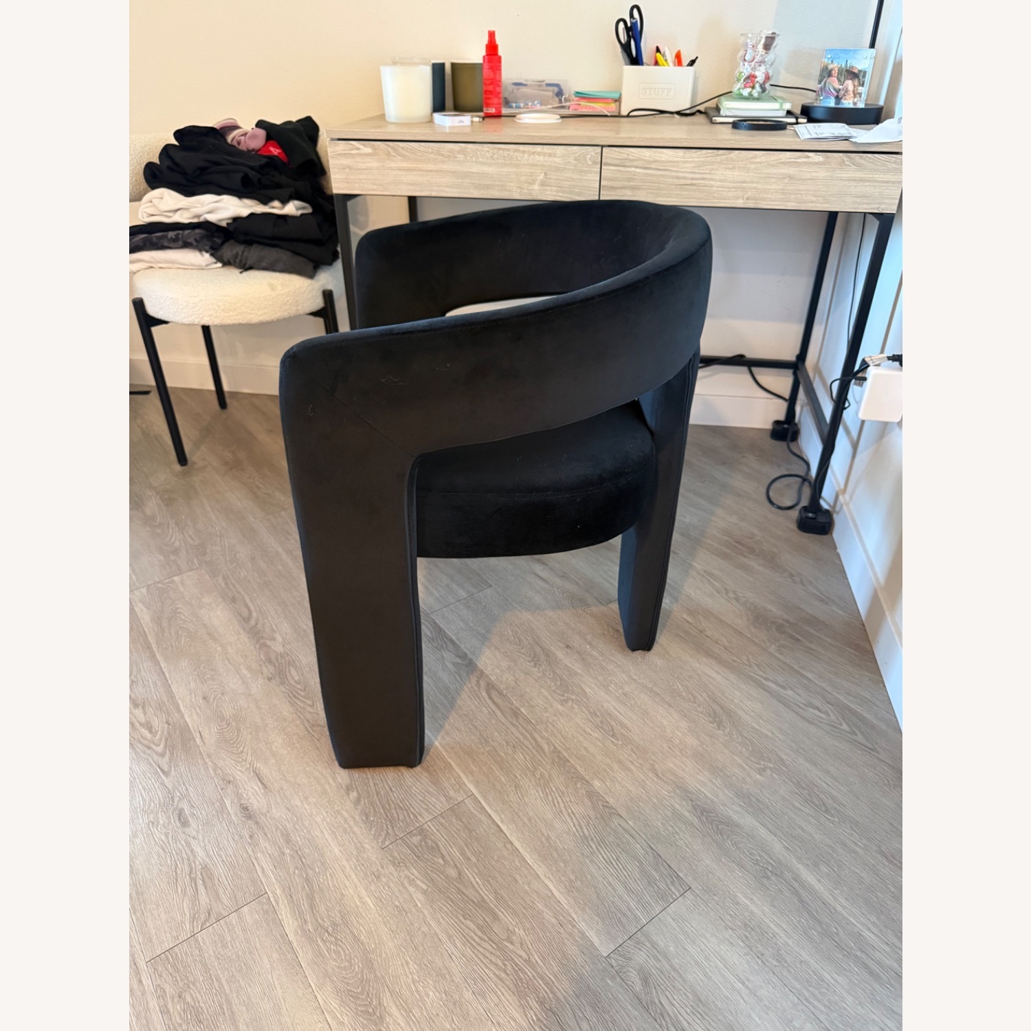 Amazon Black Velvet Dining Chair - image-2