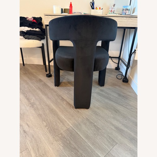 Used Amazon Black Velvet Dining Chair for sale on AptDeco
