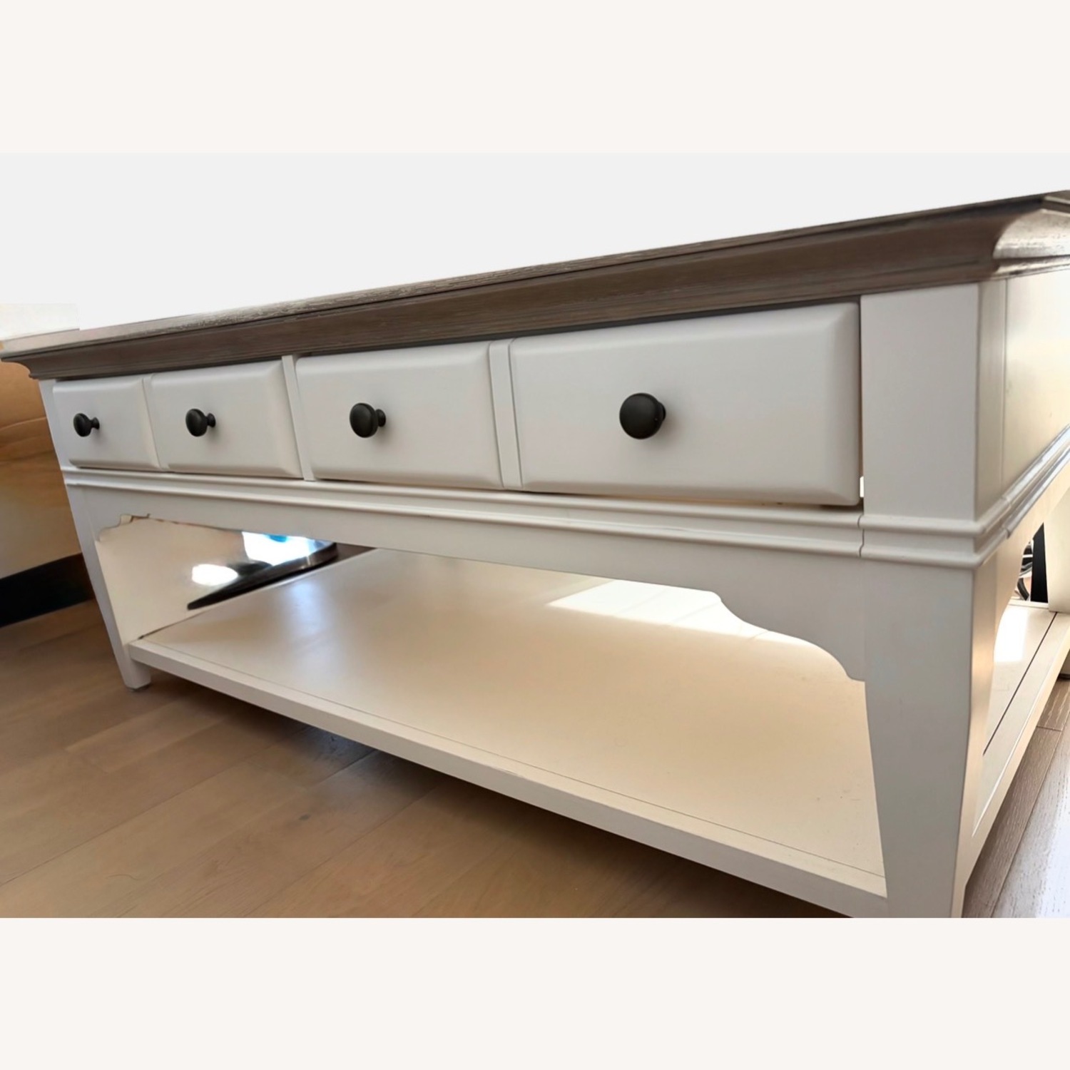 Macy's Myra Light Brown Wood Table - image-4