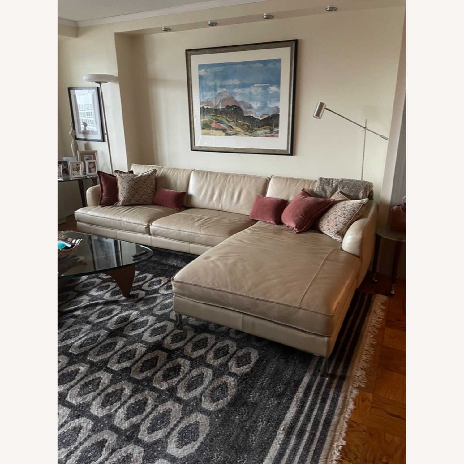 Minotti Leather 2 Piece Sectional - image-2