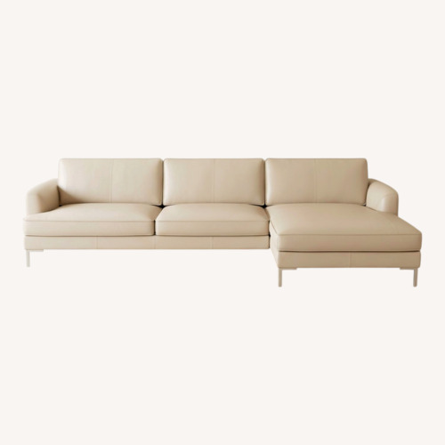 Used Minotti Leather 2 Piece Sectional for sale on AptDeco