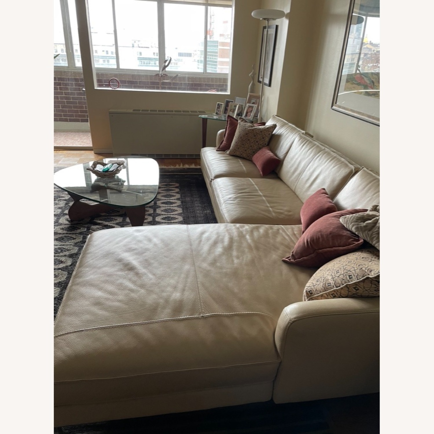 Minotti Leather 2 Piece Sectional - image-3