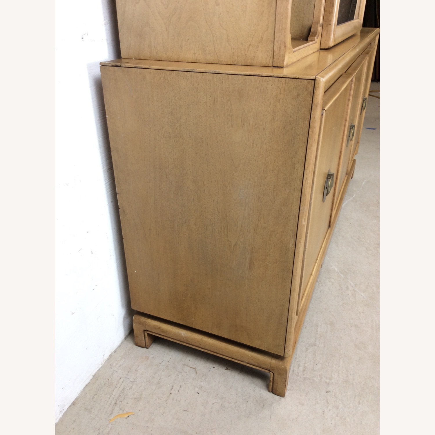 Mid Century 2 Pc China Cabinet with Limed Finish - image-23