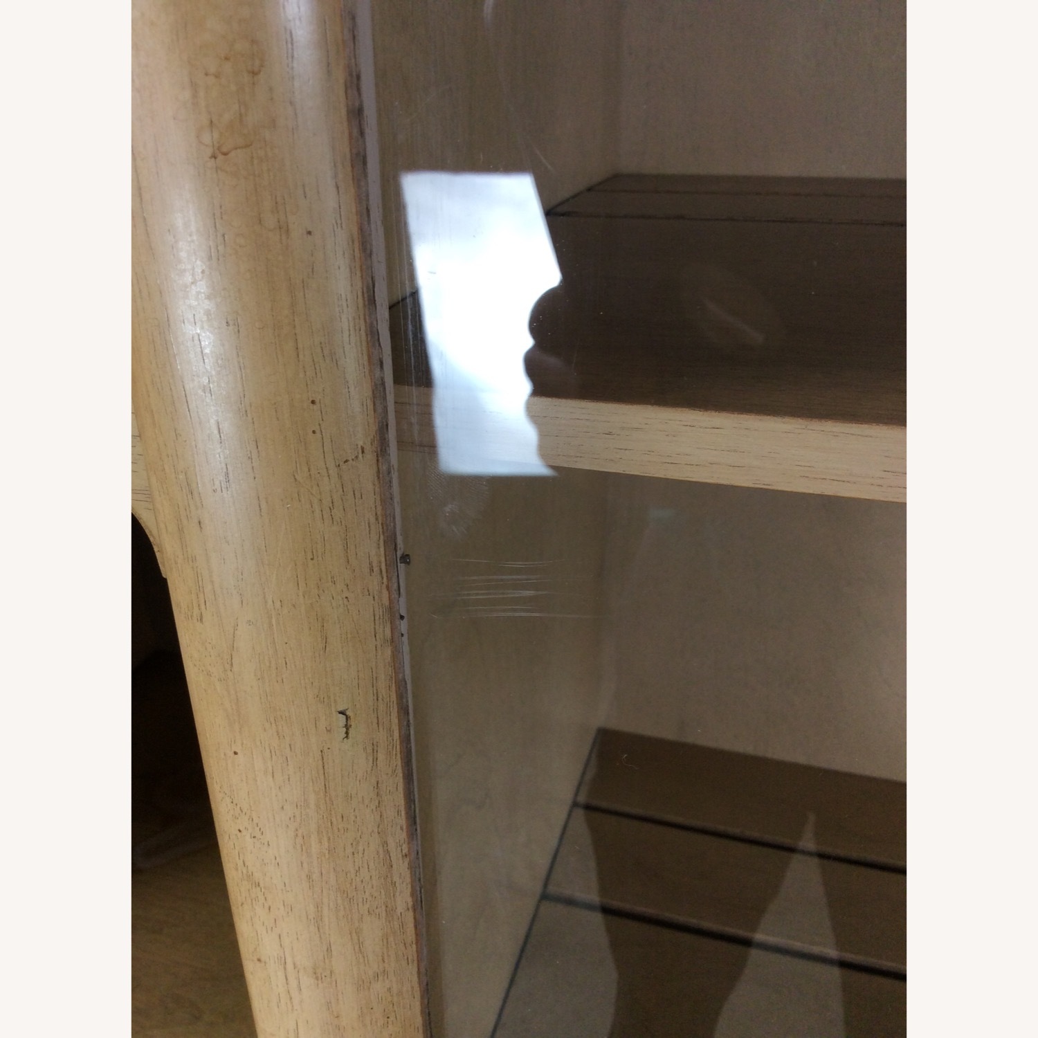 Mid Century 2 Pc China Cabinet with Limed Finish - image-35