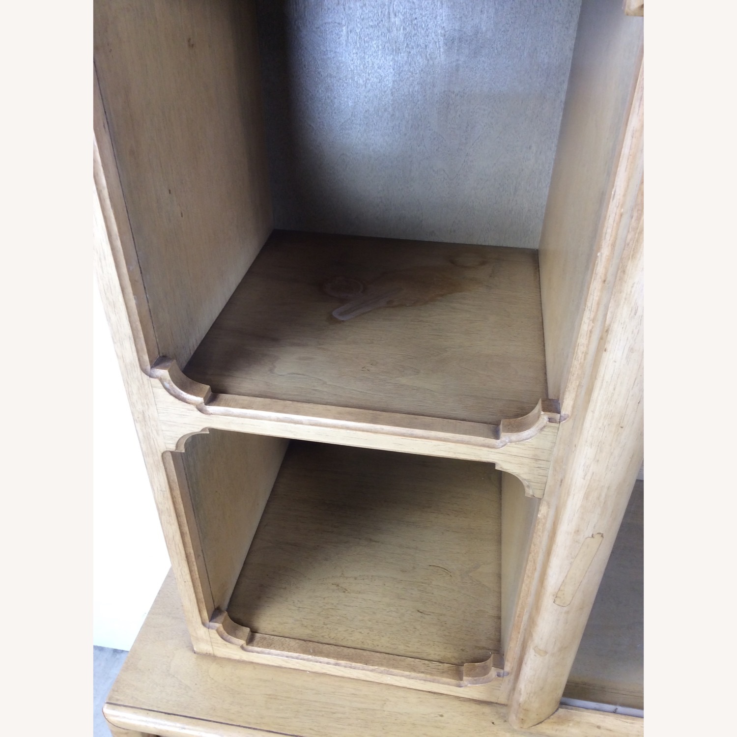 Mid Century 2 Pc China Cabinet with Limed Finish - image-7