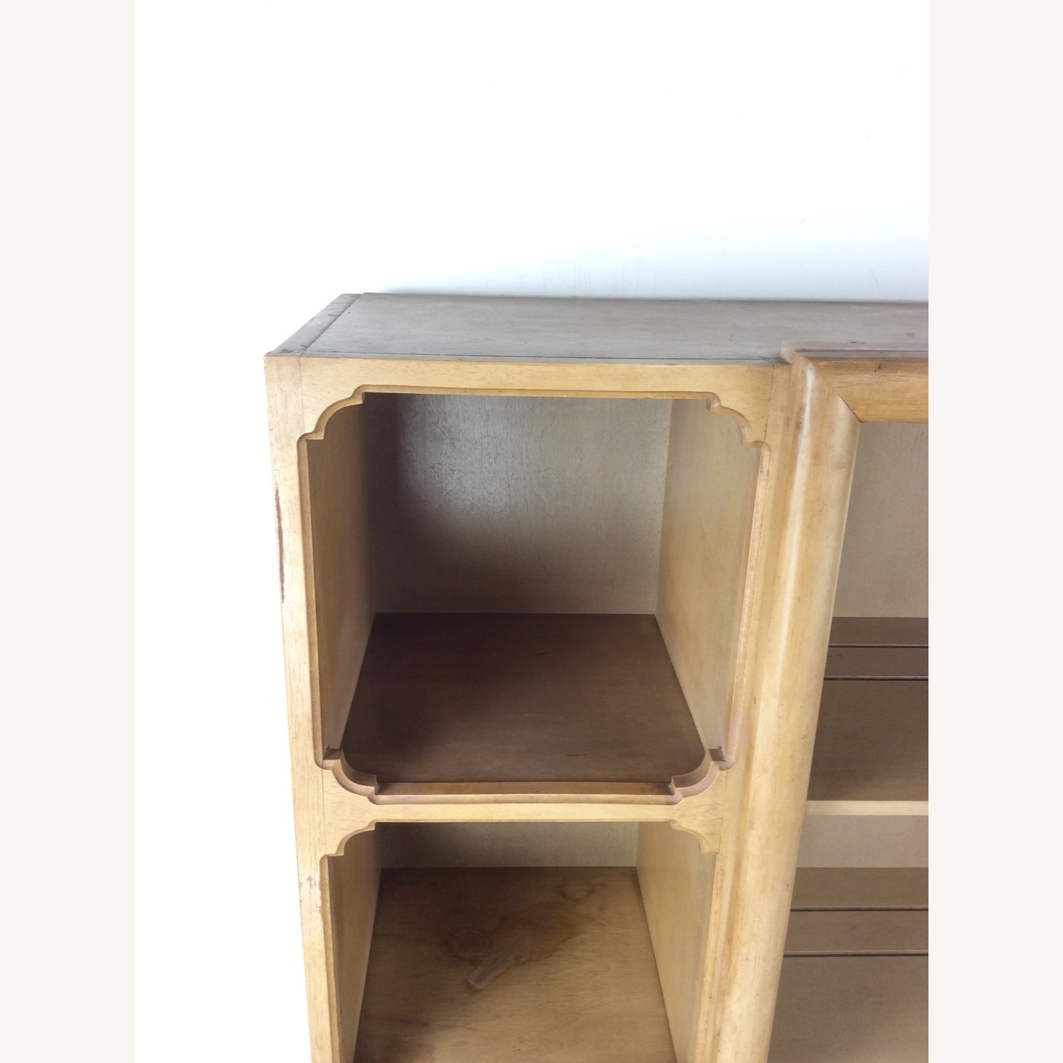 Mid Century 2 Pc China Cabinet with Limed Finish - image-5