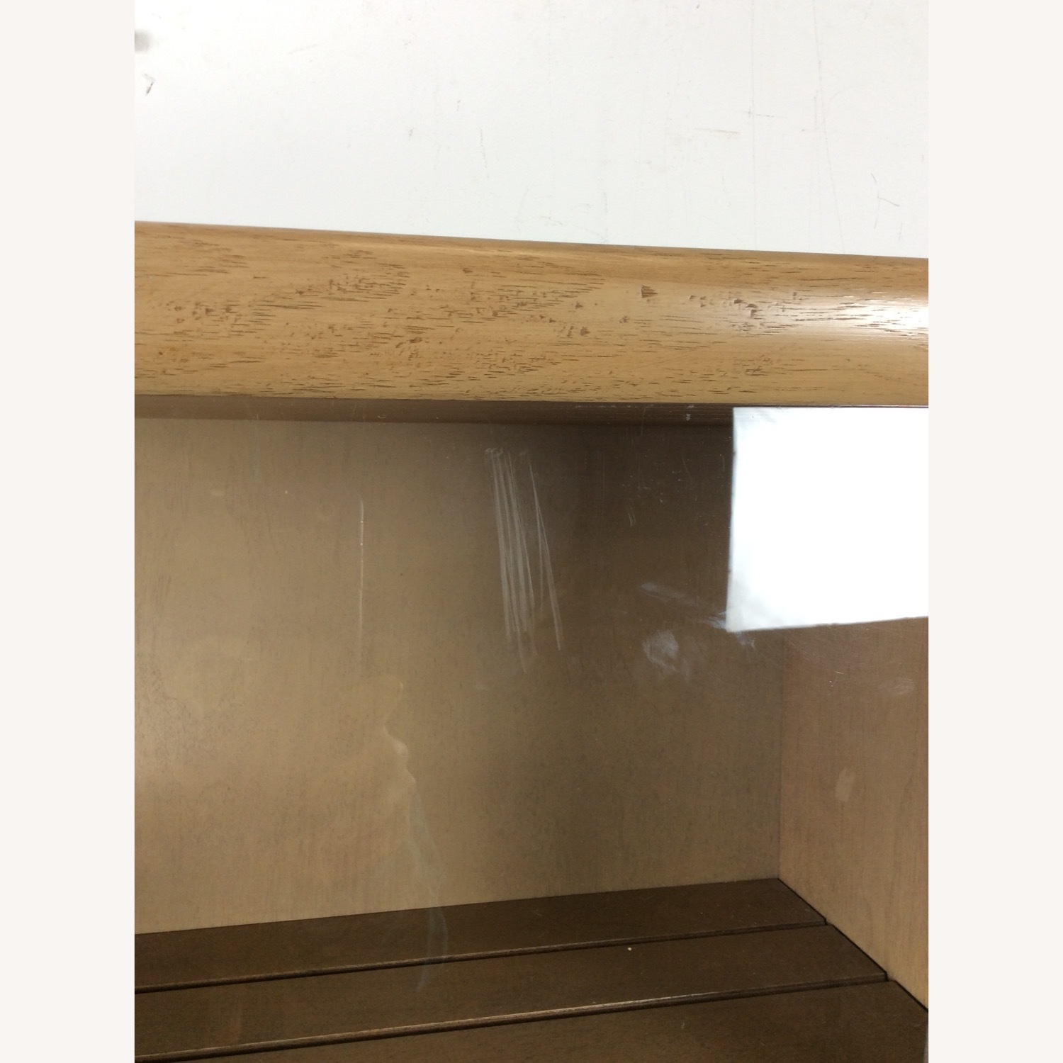 Mid Century 2 Pc China Cabinet with Limed Finish - image-34