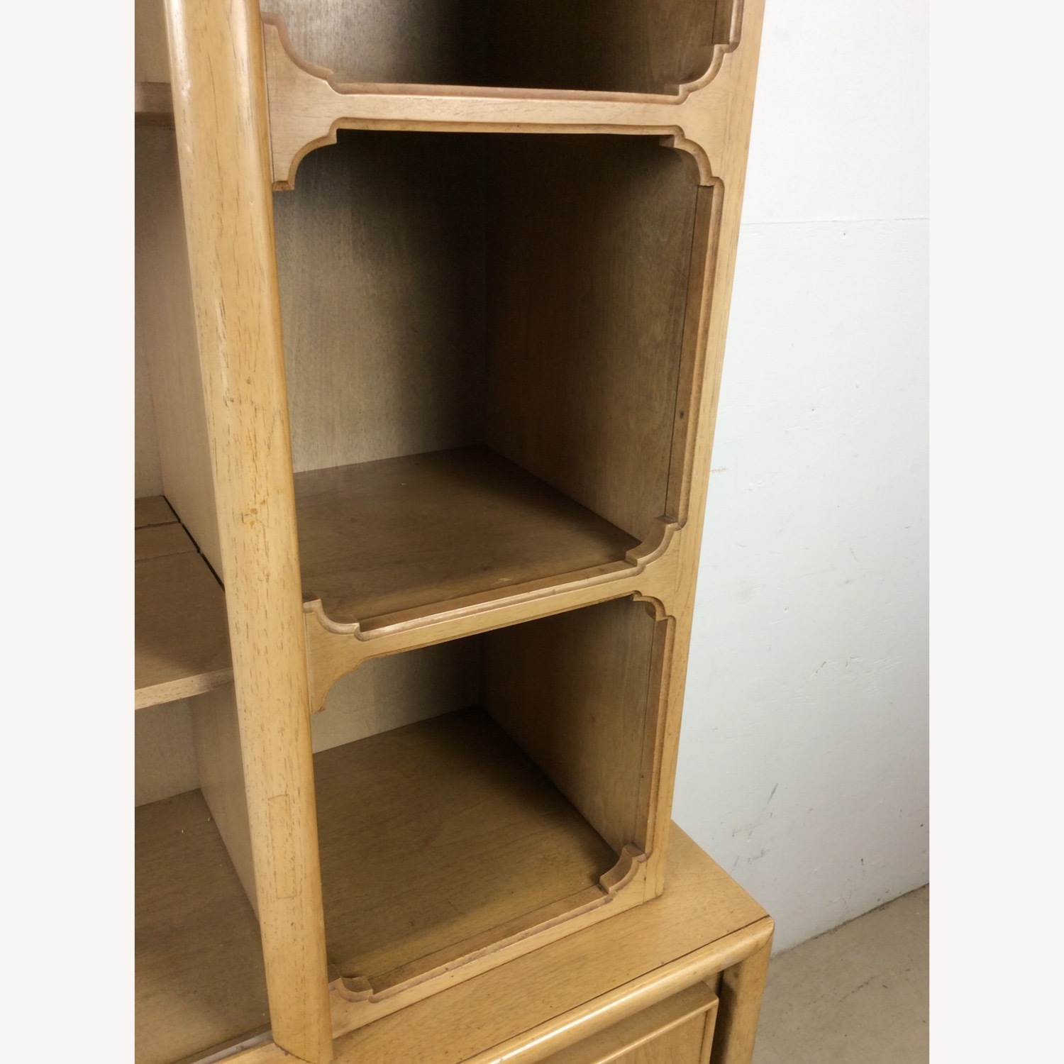 Mid Century 2 Pc China Cabinet with Limed Finish - image-8