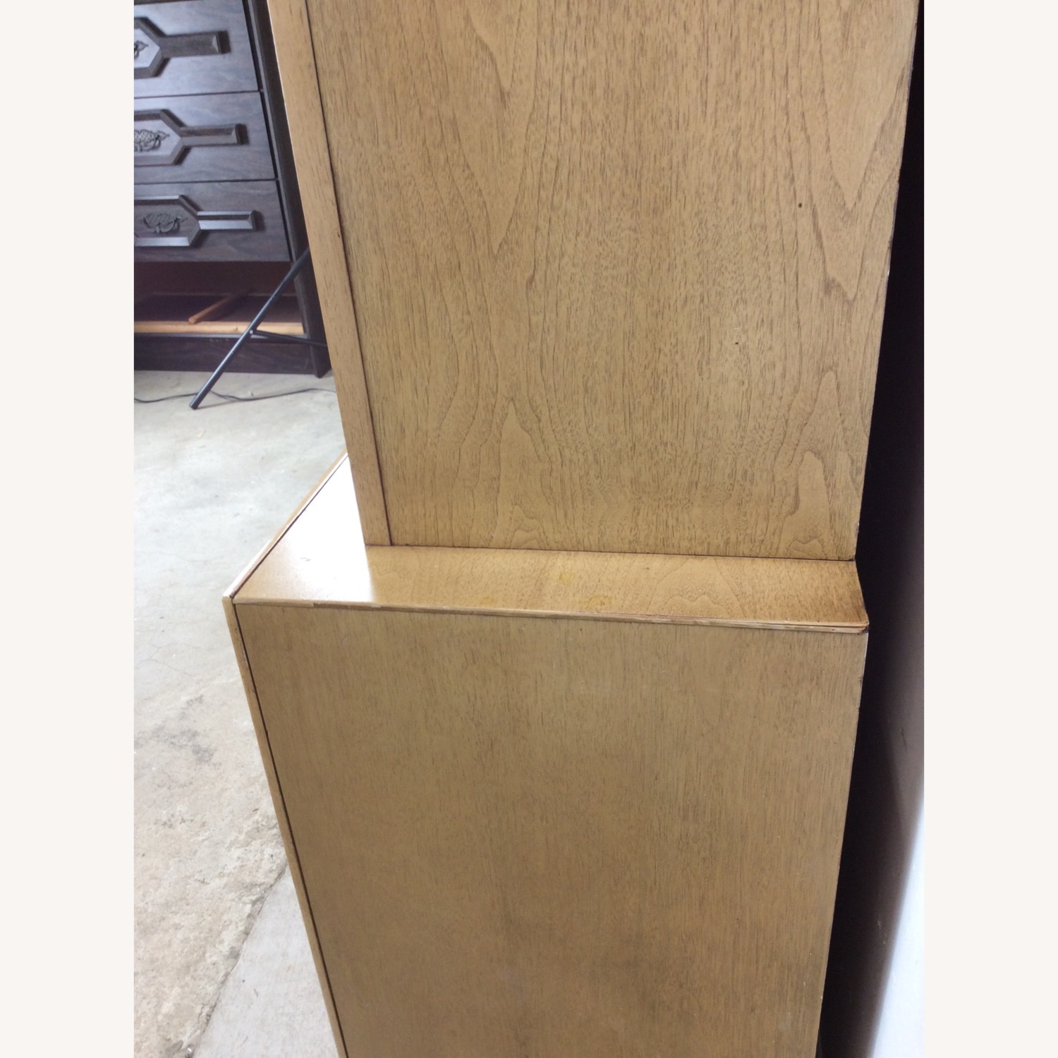 Mid Century 2 Pc China Cabinet with Limed Finish - image-19